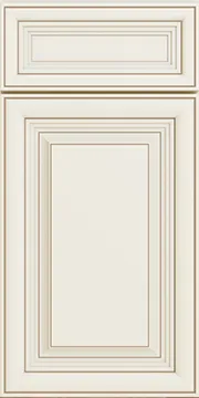 Ivory Detailed Panel kitchen cabinet door style