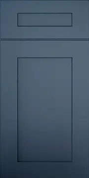 Navy Shaker cabinet door option