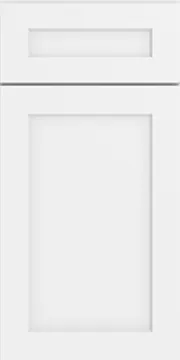 Bright White Recessed kitchen cabinet door style