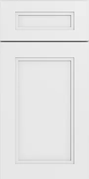 White Slim Shaker kitchen cabinet door style