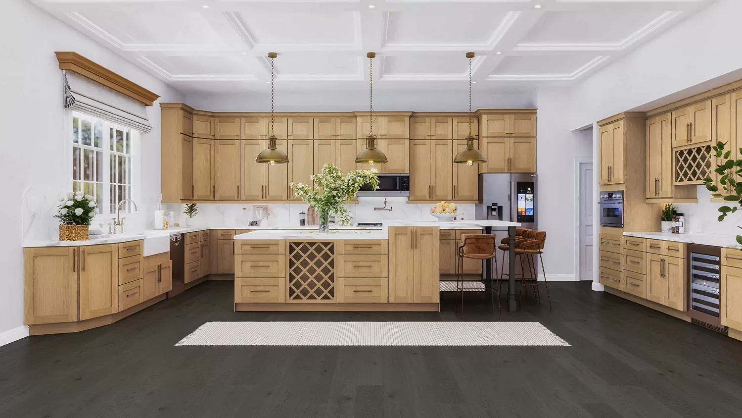 Bayview Wood Shaker cabinet door kitchen design inspiration for South Florida remodeling