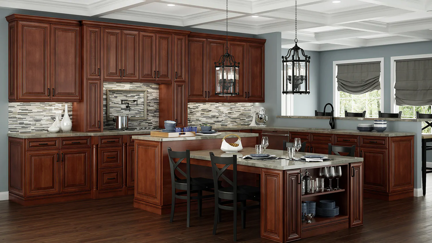Charleston Saddle cabinet door kitchen design inspiration for South Florida remodeling