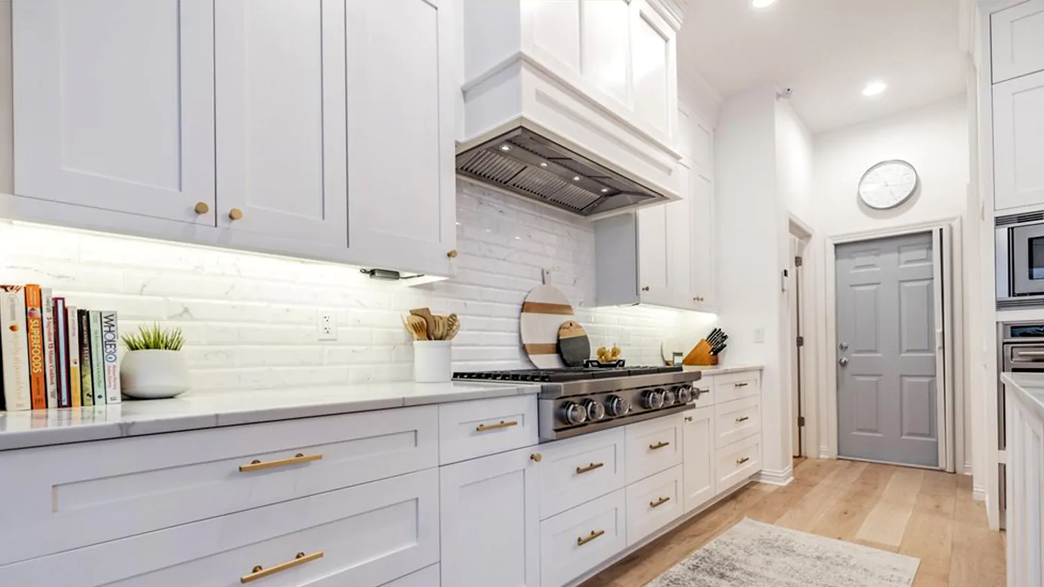 Crystal White Shaker cabinet door kitchen design inspiration for South Florida remodeling
