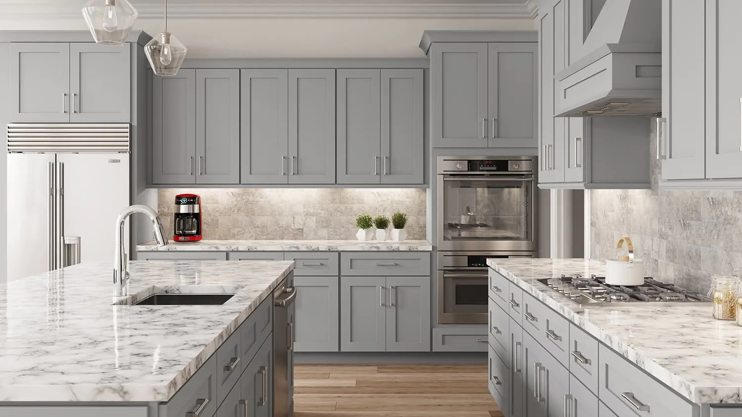 Hudson Grey cabinet door kitchen design inspiration for South Florida remodeling