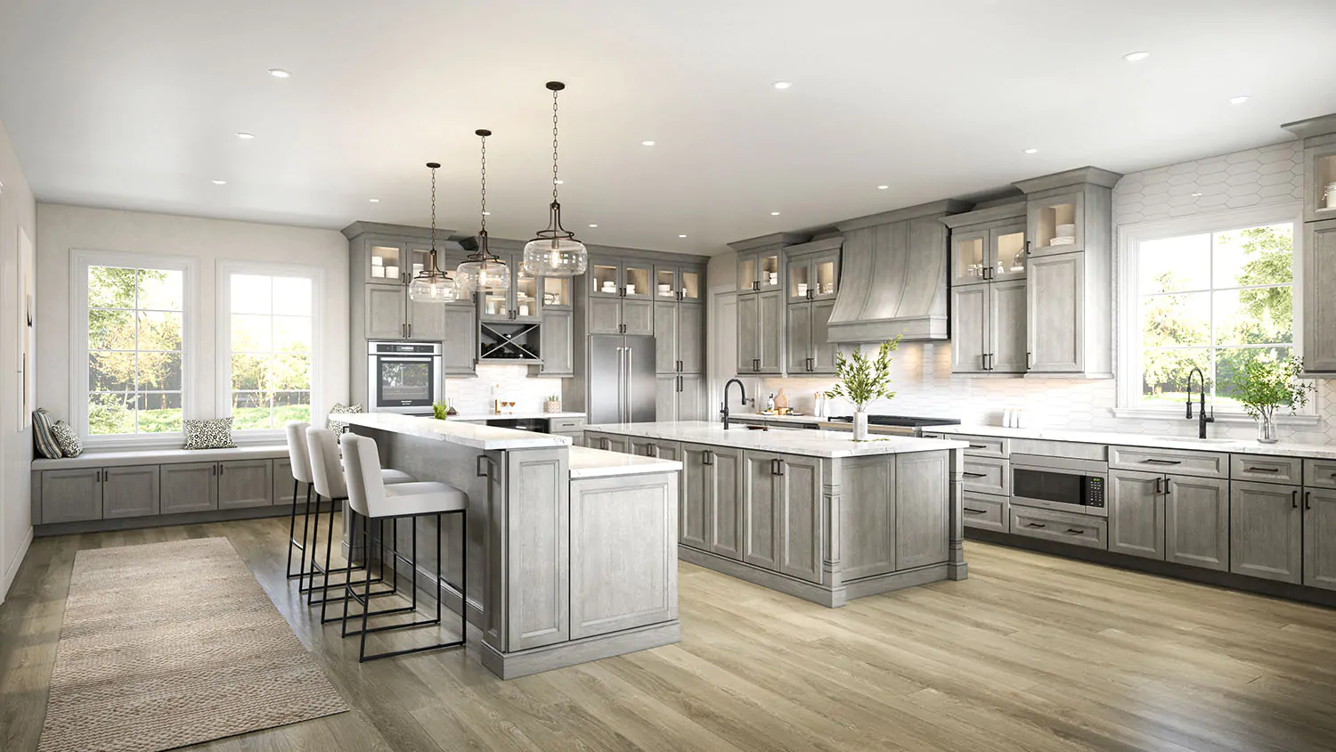 Majestic Grey cabinet door kitchen design inspiration for South Florida remodeling