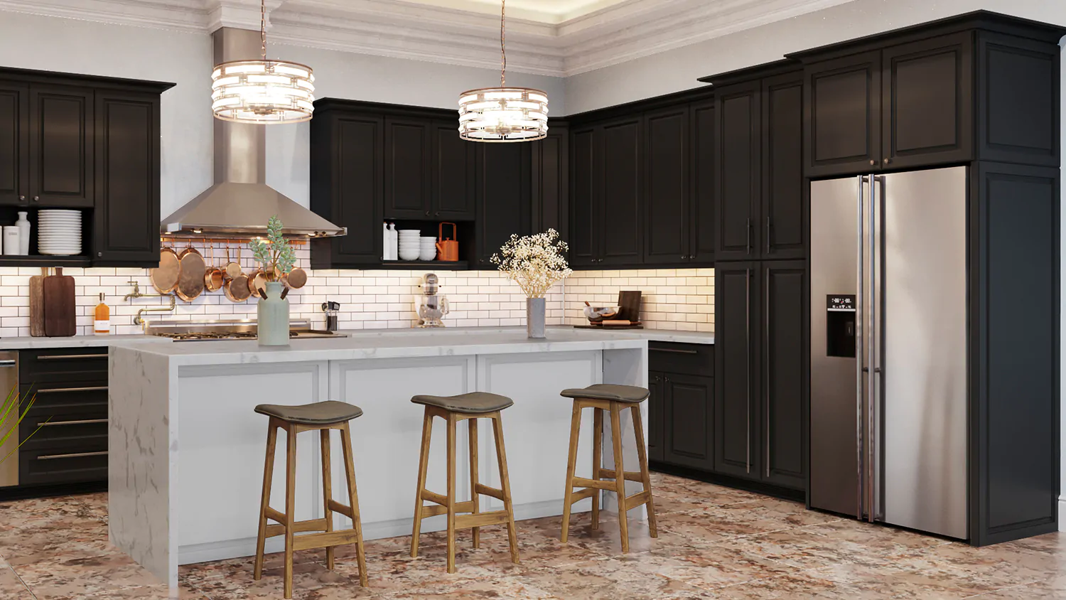 Newport Espresso cabinet door kitchen design inspiration for South Florida remodeling
