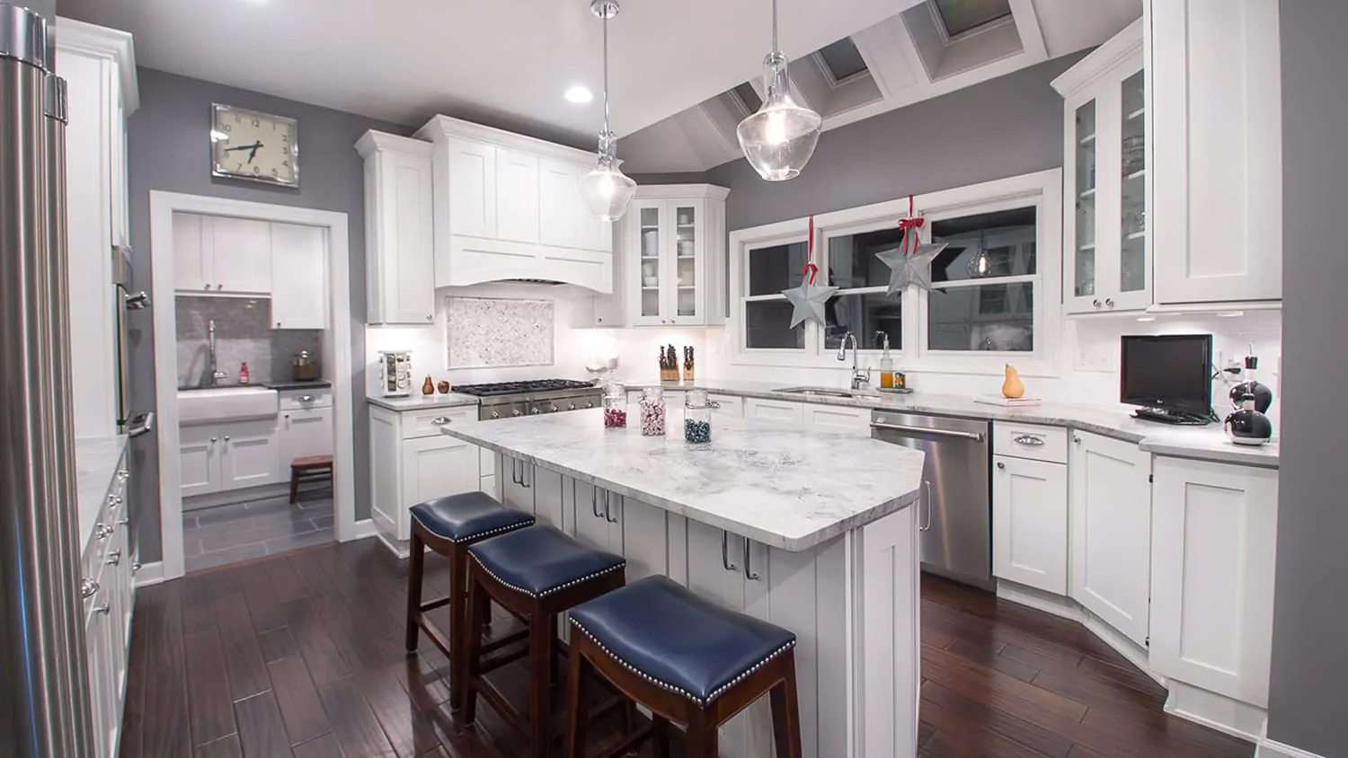 Nordic White Shaker cabinet door kitchen design inspiration for South Florida remodeling