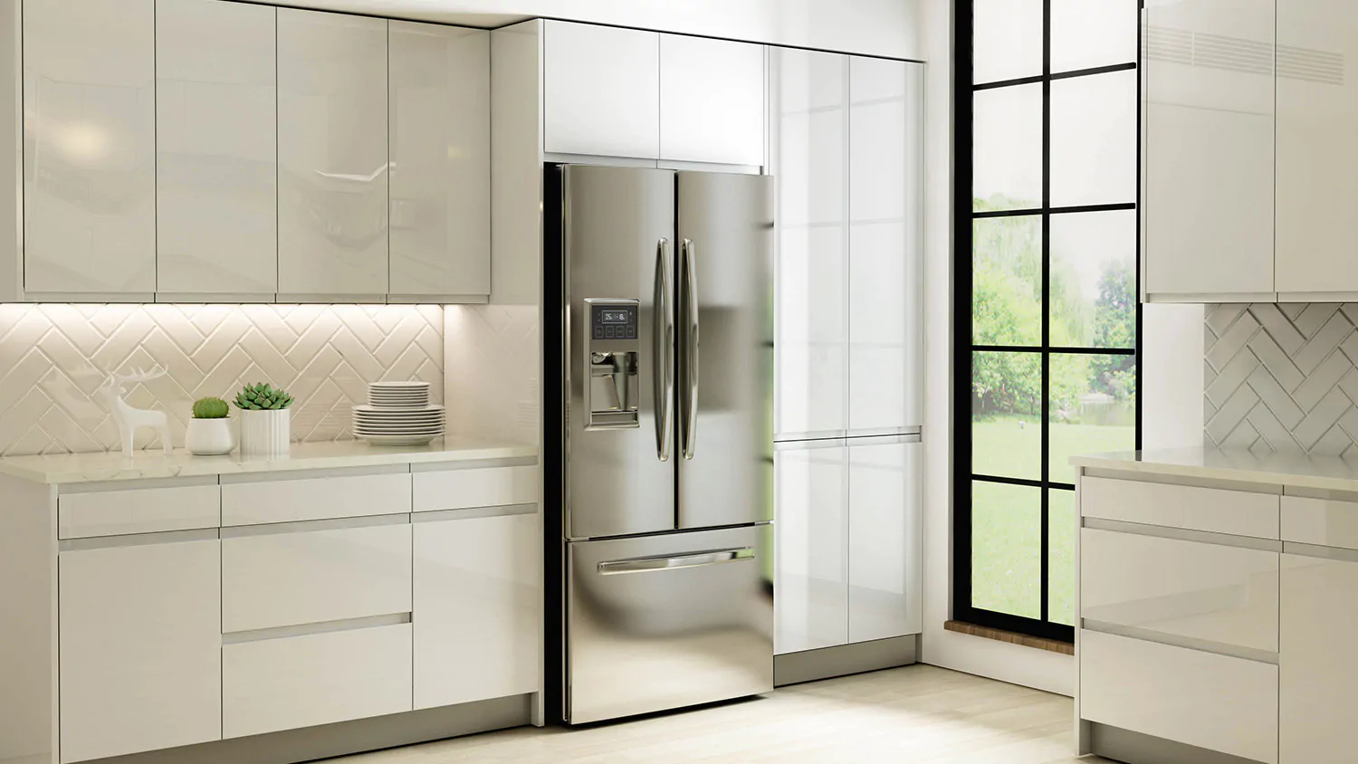 Zealand White cabinet door kitchen design inspiration for South Florida remodeling